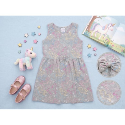Плаття дитяче Lovetti трикотажне (5758-70-128G-gray)