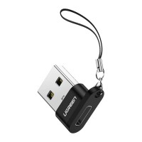 Перехідник USB 2.0 AM to USB-C F black Ugreen (50568)