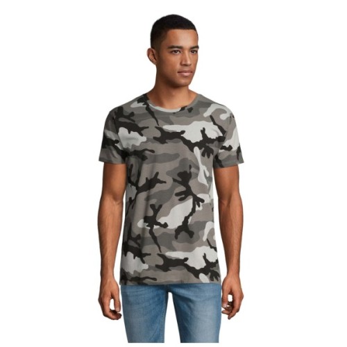Футболка Sol's Camo men сірий камо M (01188521M)