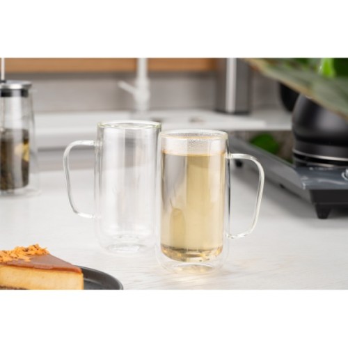 Набір чашок Ardesto BHR 400 мл 2 шт прозорий (AR2640BHR)