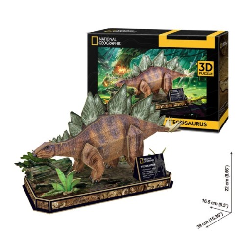 Пазл Cubic Fun 3D National Geographic Dino Стегозавр (DS1054h)