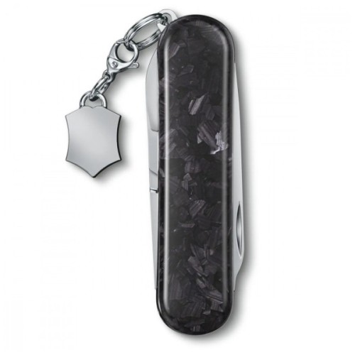 Ніж Victorinox Classic SD Brilliant Carbon + брелок-лого (0.6221.90)