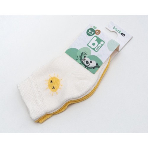 Шкарпетки дитячі Bibaby із сонечком (68384-0-6-yellow)