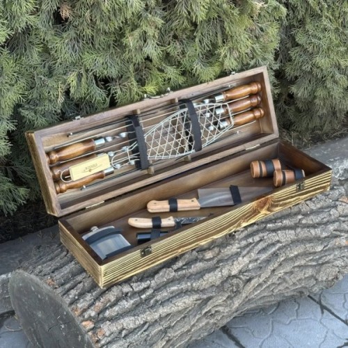 Набір для барбекю Metalzavod Майстер BBQ світла текстура (PN-BBQ-TLT)