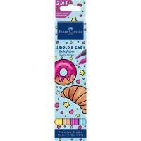Художній маркер Faber-Castell двосторонніх Goldfaber Sketch Markers Bold and Easy, 4 кольори (32994)