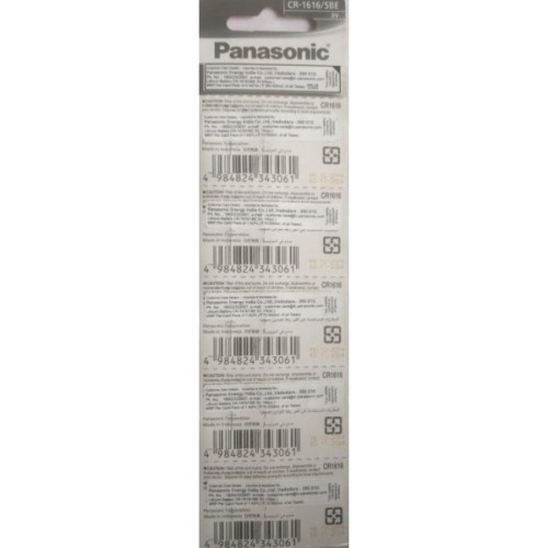 Батарейка CR 1616 Lithium 5pcs Blister Panasonic (CR-1616/5BE)