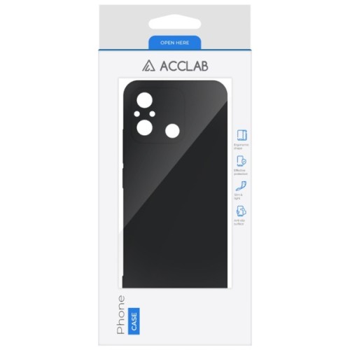 Чохол до мобільного телефона ACCLAB Silicone Case Xiaomi Redmi 12C Black (1283126602405)