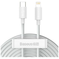 Дата кабель USB 2.0 AM to Lightning 1.5m 20W Simple WisdomKit (2PCS) white Baseus (TZCATLZJ-02)