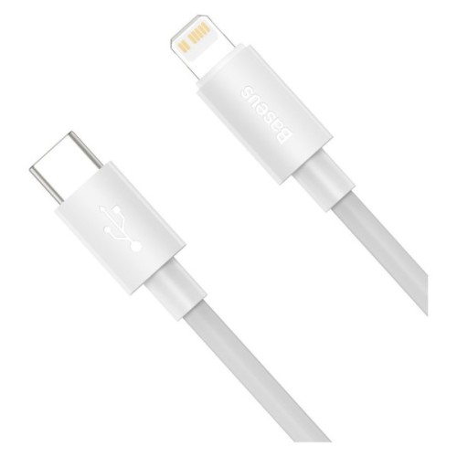 Дата кабель USB 2.0 AM to Lightning 1.5m 20W Simple WisdomKit (2PCS) white Baseus (TZCATLZJ-02)