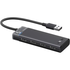 Концентратор Ugreen USB 3.0 to 4xUSB 3.2 Gen1 CM653 black (15548)