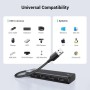 Концентратор Ugreen USB 3.0 to 4xUSB 3.2 Gen1 CM653 black (15548)