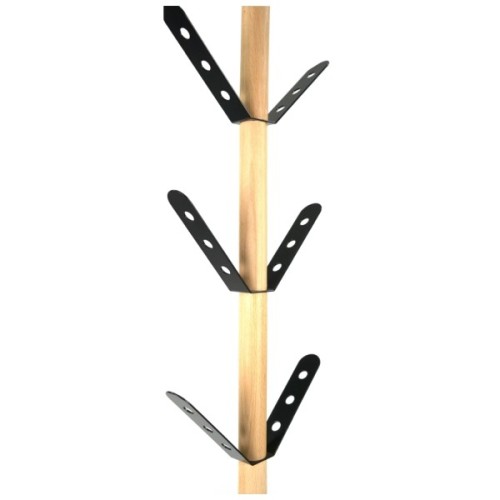 Вішалка підлогова Аклас Ліщина VKY-6039B 179x38 (Бук/метал чорний) (00164136)