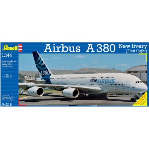 Збірна модель Revell Літак Airbus A380 Перший політ рівень 5 масштаб 1:144 (RVL-04218)