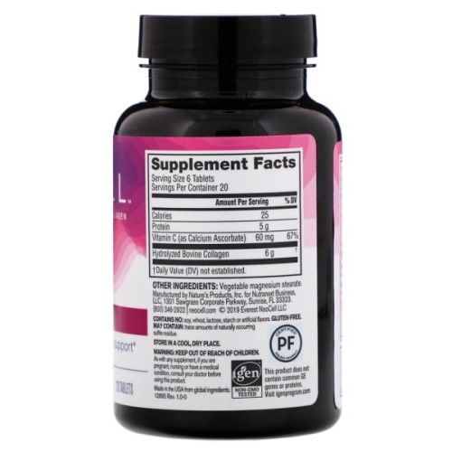 Вітамінно-мінеральний комплекс Neocell Колаген + Вітамін С, Тип 1 & 3, NeoCell, 120 таблеток (NEL-12895)