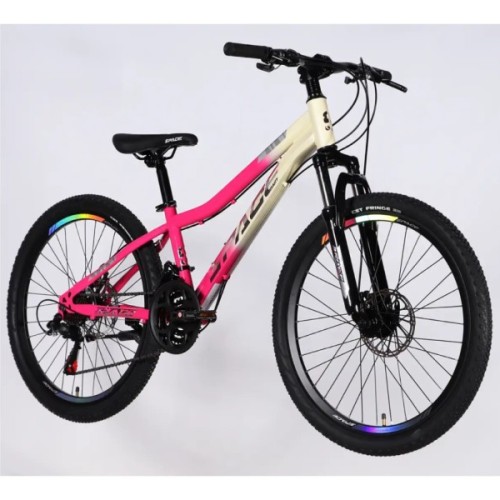 Велосипед Space 26" AURORA DD FR рама-13" ST 2026 біло-рожевий (OPS-SP-26-095)