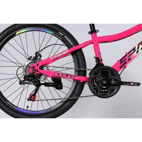 Велосипед Space 26" AURORA DD FR рама-13" ST 2026 біло-рожевий (OPS-SP-26-095)