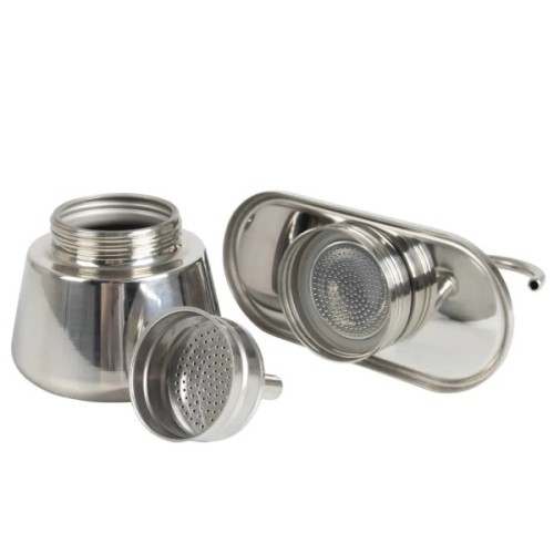 Кавоварка кемпінгова Bo-Camp Stainless Steel 2-cups Silver (2200545)