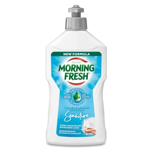 Засіб для ручного миття посуду Morning Fresh Sensitive 400 мл (5000101509650/8998103018812)