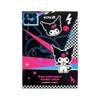 Кольоровий папір Kite А4 неоновий Kuromi (10 аркушів/ 5 кольорів) (HK24-252-2)