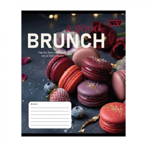 Зошит Yes Brunch А5 36 аркушів клітинка (769102)