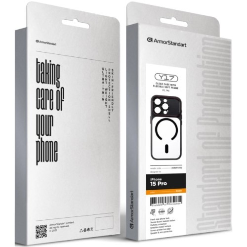 Чохол до мобільного телефона Armorstandart Y17 MagCase Apple iPhone 15 Pro Black (ARM91490)