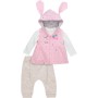 Набір дитячого одягу Tongs з жилетом (4044-74G-pink)
