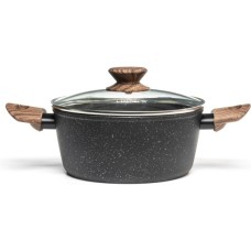 Каструля Hölmer Natural кована з кришкою 2,5 л (CR-1325-FAMWL Natural)