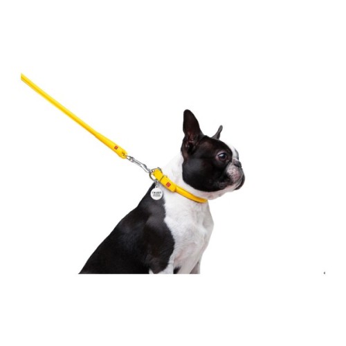 Повідець для собак WAUDOG Glamour круглий XS d 8 мм Д 122 см жовтий (33778)