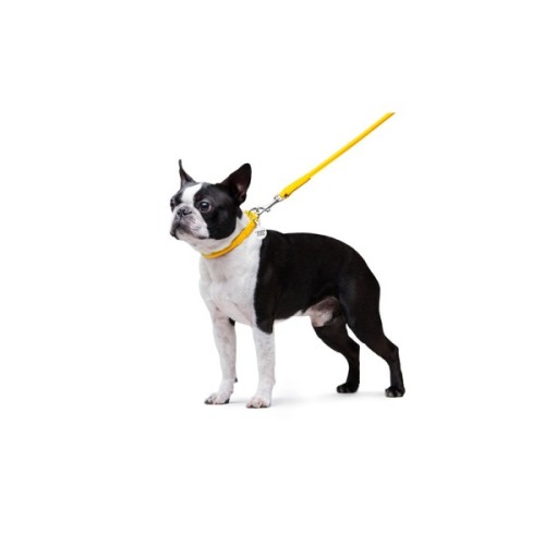 Повідець для собак WAUDOG Glamour круглий XS d 8 мм Д 122 см жовтий (33778)