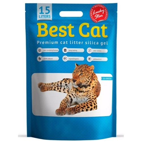 Наповнювач для туалету Best Cat Blue Силікагелевий 15 л (4820281500459)