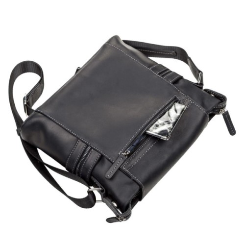 Сумка Shvigel Шкіряна Чорна (11096)