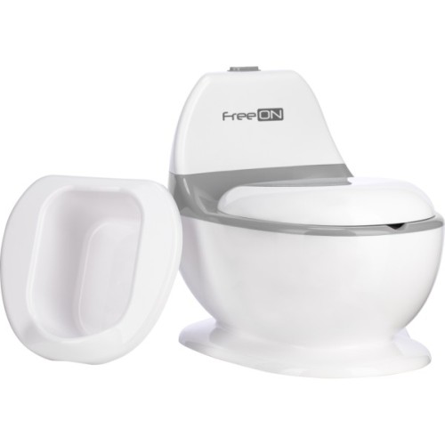 Горщик FreeON зі звуком змиву, білий (49249)