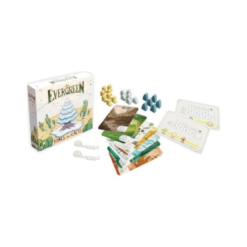 Настільна гра Games 7 Days Evergreen: сосни та кактуси (Evergreen: Pines and Cacti) (англ.) + QR-код на укр. правила (HG171)