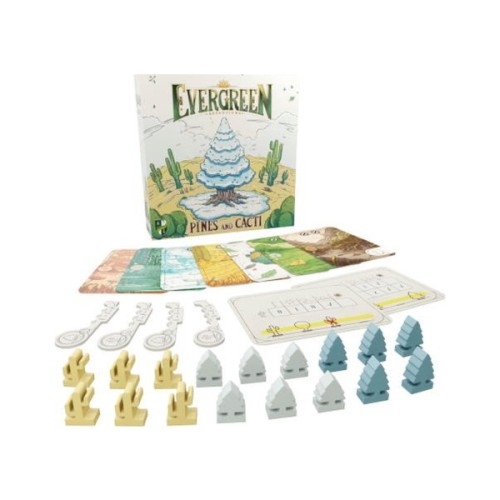 Настільна гра Games 7 Days Evergreen: сосни та кактуси (Evergreen: Pines and Cacti) (англ.) + QR-код на укр. правила (HG171)