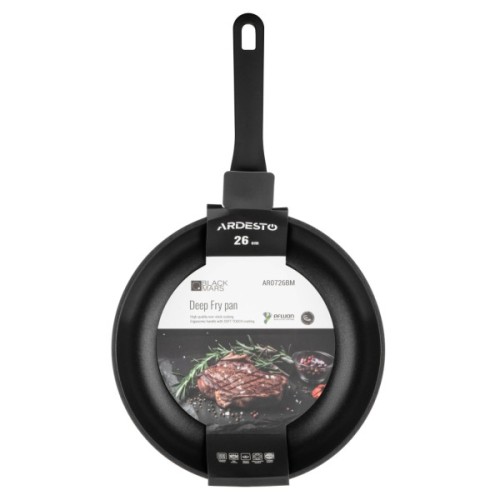 Сковорода Ardesto Black Mars Mira, 26см, алюміній, чорний (AR0726BM)