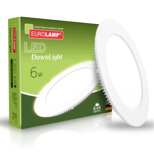 Світильник Eurolamp Downlight 6W 4000K (LED-DLR-6/4)