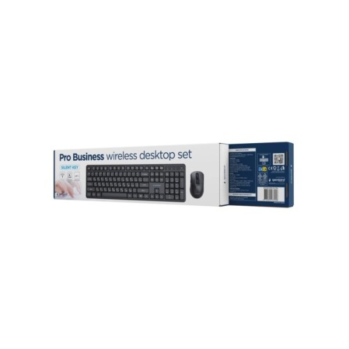 Комплект Gembird Silent Key Pro Business Wireless Black (KBS-WMS-01-CYRL)