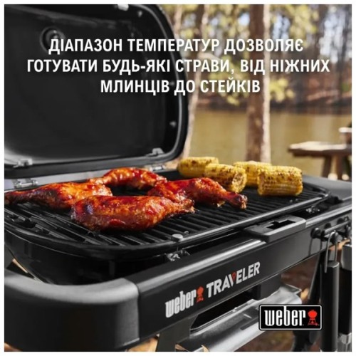 Гриль-барбекю Weber Traveler Compact Portable Black (1500527)