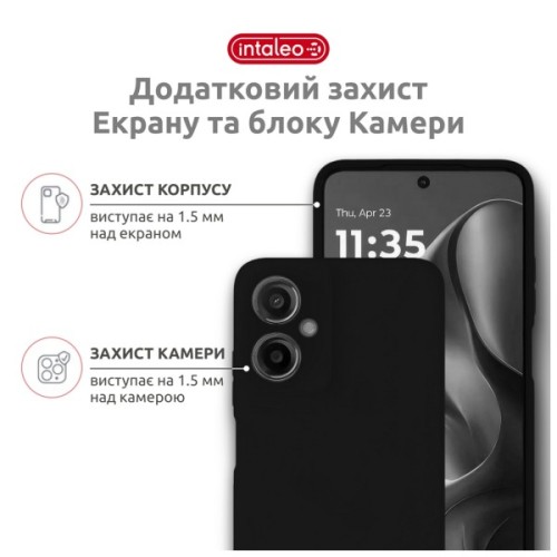 Чохол до мобільного телефона Intaleo SoftShell Motorola G85 Black (1283126618673)