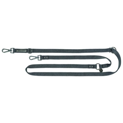 Повідець для собак Trixie CityStyle V-Lead бавовна S–M 2 м 13 мм чорний (4053032681675)