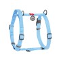Шлея для собак WAUDOG Н-подібна Re-cotton з QR паспортом, світловідбивна M блакитна (25922)