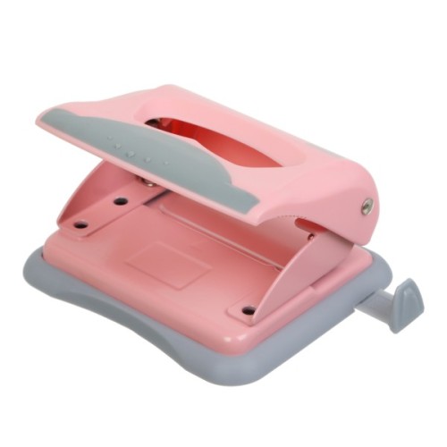 Діркопробивач Buromax пластиковий PASTEL, до 20 аркушів, 125 х 95 х 65 мм, рожевий (BM.4020-10)