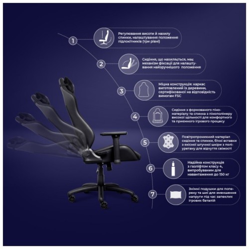 Крісло ігрове Trust GXT714 Ruya Eco Black (24908)