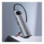 Порт-реплікатор Baseus 7-in-1 Metal Gleam Series Type-C to HDMI+USB+SD/TF Docking Station (WKWG020113)