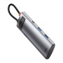 Порт-реплікатор Baseus 7-in-1 Metal Gleam Series Type-C to HDMI+USB+SD/TF Docking Station (WKWG020113)