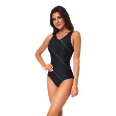 Купальник Aqua Speed Sophie 441-01 чорний, зелений 52 (5908217624727)