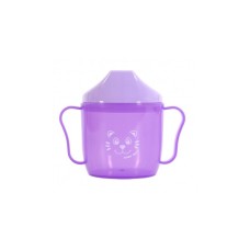 Поїльник-непроливайка Baby Team зі спаутом фіолетова 180 мл (5007_фиолетовый)