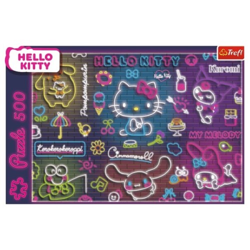 Пазл Trefl Неонова Hello Kitty 500 елементів (5900511375237)