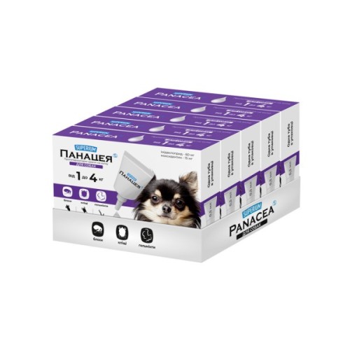 Краплі для тварин Superium Панацея Протипаразитарні для собак 1-4 кг (9141)