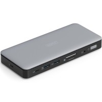 Порт-реплікатор Digitus USB-C > 2xHDMI/DP/2xUSB-A/USB-C/SD/MicroSD/RJ54/DC/Audio (DA-70917)